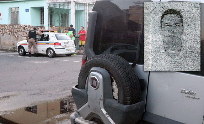 Walter José de Freitas Souza (foto no detalhe) seguia em direção ao seu carro , quando foi surpreendido pelo suspeito