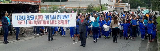 Na semana passada, manifestação pediu a liberação da verba (Foto: Aline Junqueira/17-06-15)