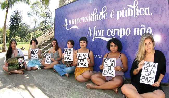 Violência sexual é realidade no mundo acadêmico 6 Coletivo Artemísia recebe queixas frequentes de violência e abuso contra alunas e se mobiliza Fernando Priamo/04-04-16)