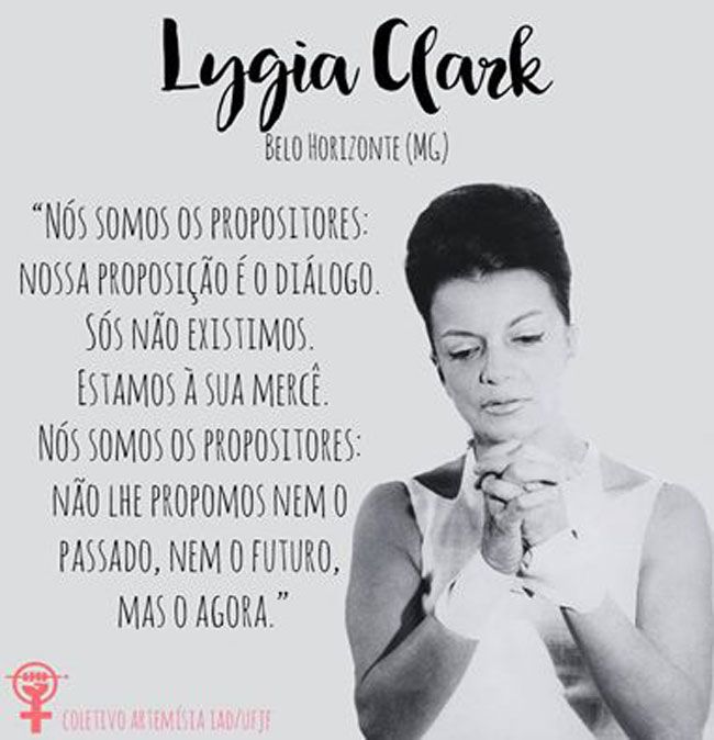 Mulheres que fazem arte 6 Diversidade da produção de Lygia Clark é destacada pelo Artemísia